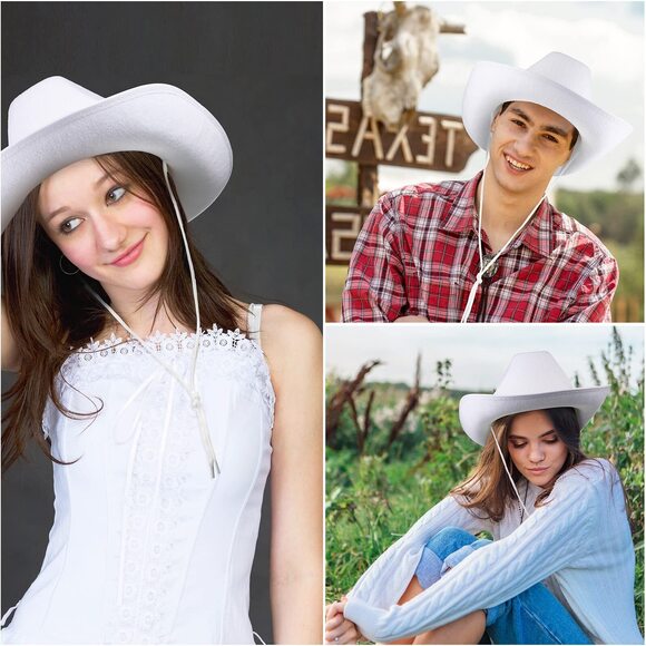 5242 9 Pcs Adult Cowboy Hat With Paisley Bandanas And Heart Shape main image 6